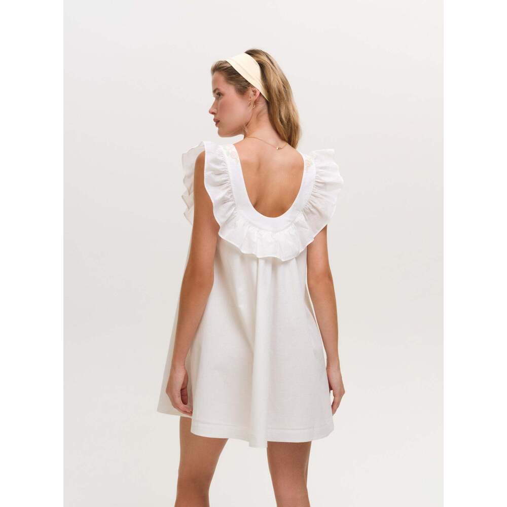NWT For Love & Lemons Cora Slip Dress XXS / White - Picture 2 of 3